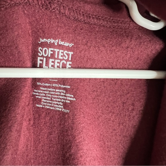 Brand New Jumping Beans “Softest Fleece” , Zip-Up Hooded Sweatshirt - Picture 2 of 4